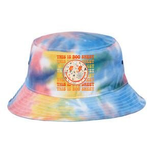 Costume Halloween Retro Trick Or Teach Smile Face Ghost Tie Dye Newport Bucket Hat