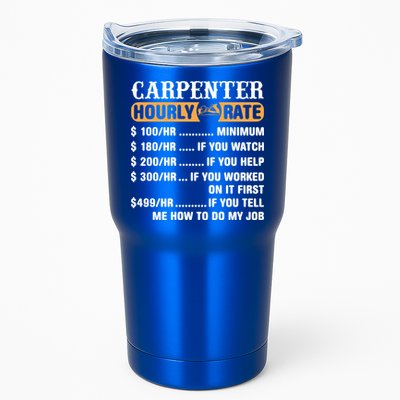 Carpenter Hourly Rate Gift Carpentry Carpenter Gift Tumbler