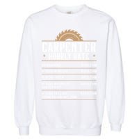 Carpenter Hourly Rate Woodworking Wookdworker Carpentry Gift Garment-Dyed Sweatshirt