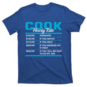 Cook Hourly Rate Funny Chef Humor Cooker Coworker Labour Day Gift T-Shirt