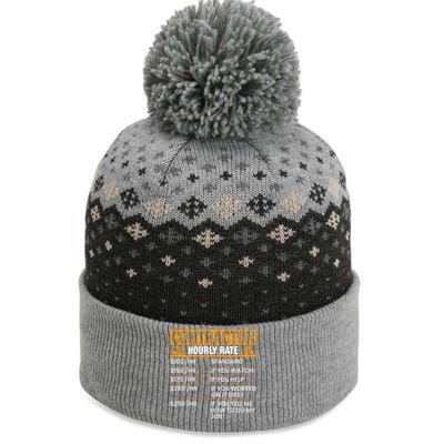 Contractor Hourly Rate Labor Day Gift The Baniff Cuffed Pom Beanie