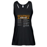 Contractor Hourly Rate Labor Day Gift Ladies Essential Flowy Tank