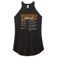 Contractor Hourly Rate Labor Day Gift Women's Perfect Tri Rocker Tank