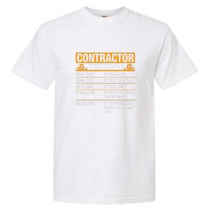 Contractor Hourly Rate Labor Day Gift Garment-Dyed Heavyweight T-Shirt