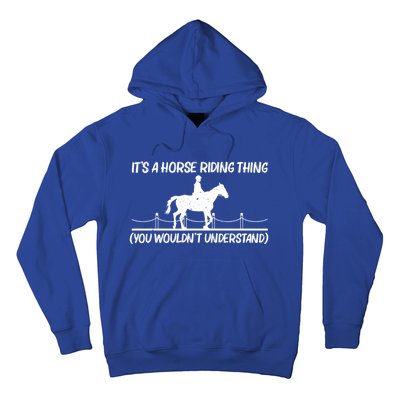 Cool Horse Riding Equestrian Horseback Riding Gift Hoodie