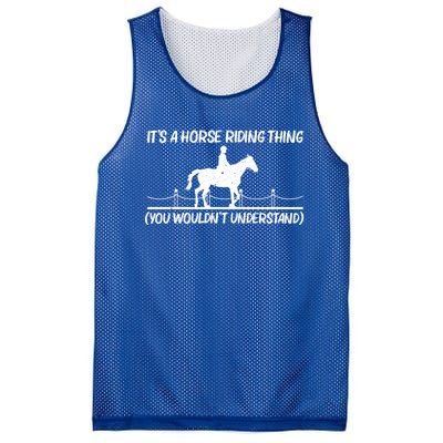 Cool Horse Riding Equestrian Horseback Riding Gift Mesh Reversible Basketball Jersey Tank