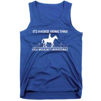 Cool Horse Riding Equestrian Horseback Riding Gift Tank Top