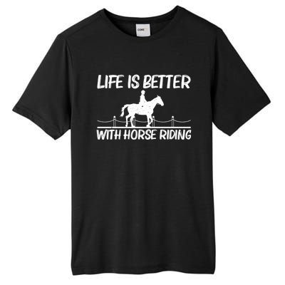 Cool Horse Riding Equestrian Horseback Riding Gift Tall Fusion ChromaSoft Performance T-Shirt