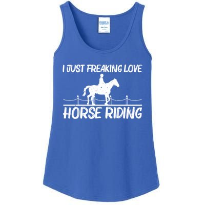 Cool Horse Riding Equestrian Horseback Riding Gift Ladies Essential Tank