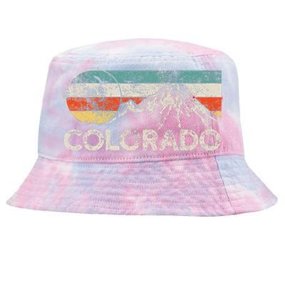 Colorado Hiking Retro Tie-Dyed Bucket Hat