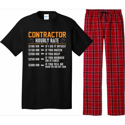 Contractor Hourly Rate Labor Day Graphic Pajama Set