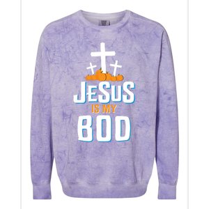 Christian Halloween Religious Jesus Is My Boo Gift Colorblast Crewneck Sweatshirt