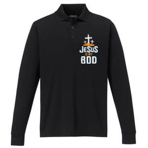 Christian Halloween Religious Jesus Is My Boo Gift Performance Long Sleeve Polo