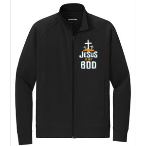 Christian Halloween Religious Jesus Is My Boo Gift Stretch Full-Zip Cadet Jacket