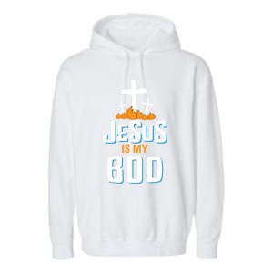 Christian Halloween Religious Jesus Is My Boo Gift Garment-Dyed Fleece Hoodie