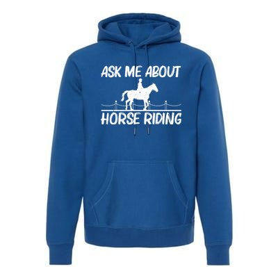 Cool Horse Riding Equestrian Horseback Riding Gift Premium Hoodie