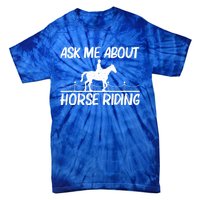 Cool Horse Riding Equestrian Horseback Riding Gift Tie-Dye T-Shirt