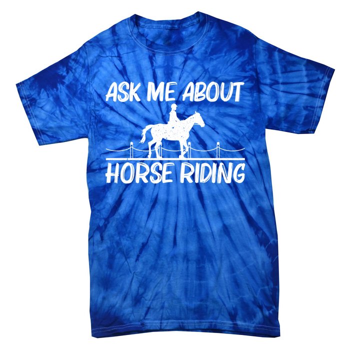 Cool Horse Riding Equestrian Horseback Riding Gift Tie-Dye T-Shirt