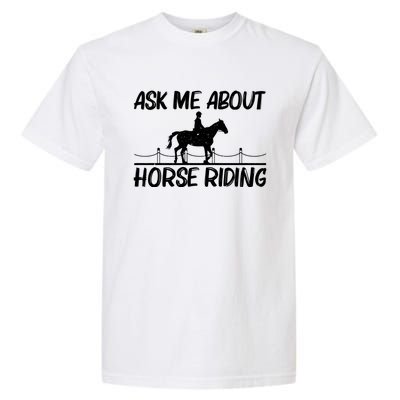 Cool Horse Riding Equestrian Horseback Riding Gift Garment-Dyed Heavyweight T-Shirt