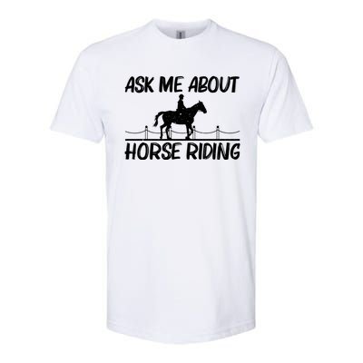 Cool Horse Riding Equestrian Horseback Riding Gift Softstyle CVC T-Shirt