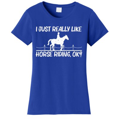 Cool Horse Riding Equestrian Horseback Riding Gift Women's T-Shirt