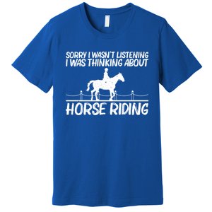 Cool Horse Riding Equestrian Horseback Riding Cool Gift Premium T-Shirt