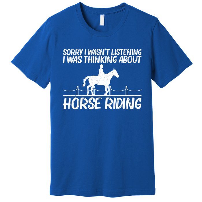 Cool Horse Riding Equestrian Horseback Riding Cool Gift Premium T-Shirt