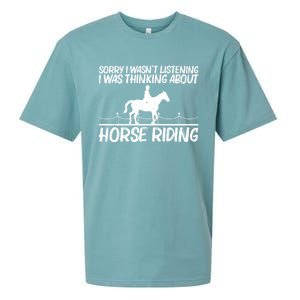 Cool Horse Riding Equestrian Horseback Riding Cool Gift Sueded Cloud Jersey T-Shirt