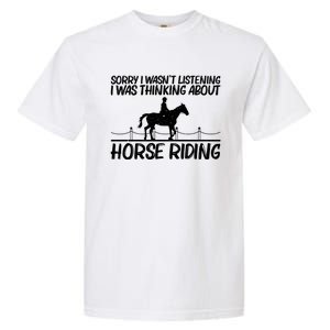 Cool Horse Riding Equestrian Horseback Riding Cool Gift Garment-Dyed Heavyweight T-Shirt