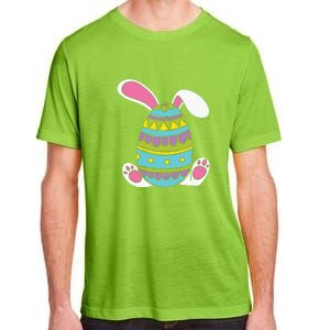 Cute Happy Rabbit Egg Easter Funny Easter Day Adult ChromaSoft Performance T-Shirt