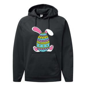 Cute Happy Rabbit Egg Easter Funny Easter Day Performance Fleece Hoodie