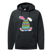 Cute Happy Rabbit Egg Easter Funny Easter Day Performance Fleece Hoodie