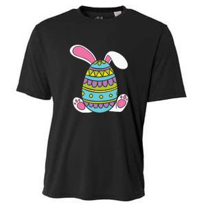 Cute Happy Rabbit Egg Easter Funny Easter Day Cooling Performance Crew T-Shirt