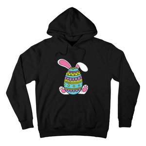 Cute Happy Rabbit Egg Easter Funny Easter Day Hoodie