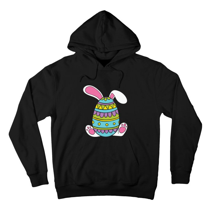 Cute Happy Rabbit Egg Easter Funny Easter Day Hoodie