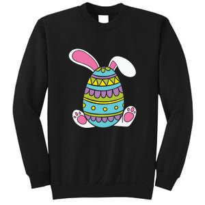 Cute Happy Rabbit Egg Easter Funny Easter Day Sweatshirt