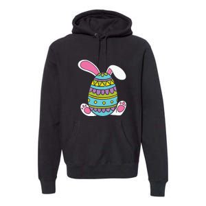 Cute Happy Rabbit Egg Easter Funny Easter Day Premium Hoodie