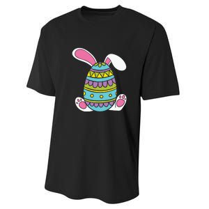 Cute Happy Rabbit Egg Easter Funny Easter Day Performance Sprint T-Shirt