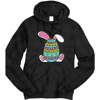 Cute Happy Rabbit Egg Easter Funny Easter Day Tie Dye Hoodie