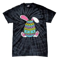 Cute Happy Rabbit Egg Easter Funny Easter Day Tie-Dye T-Shirt