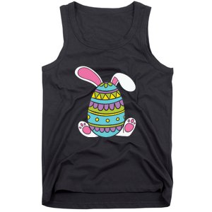 Cute Happy Rabbit Egg Easter Funny Easter Day Tank Top