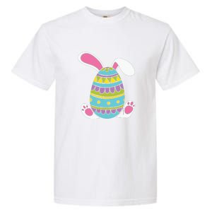 Cute Happy Rabbit Egg Easter Funny Easter Day Garment-Dyed Heavyweight T-Shirt