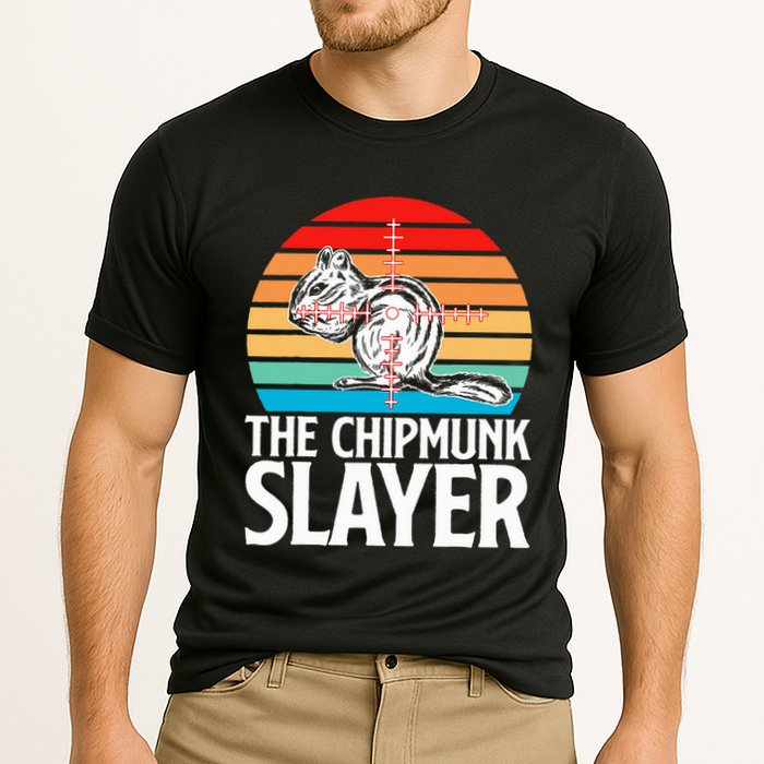 Chipmunk Hunting Retro Vintage The Chipmunk Cooling Performance Crew T-Shirt
