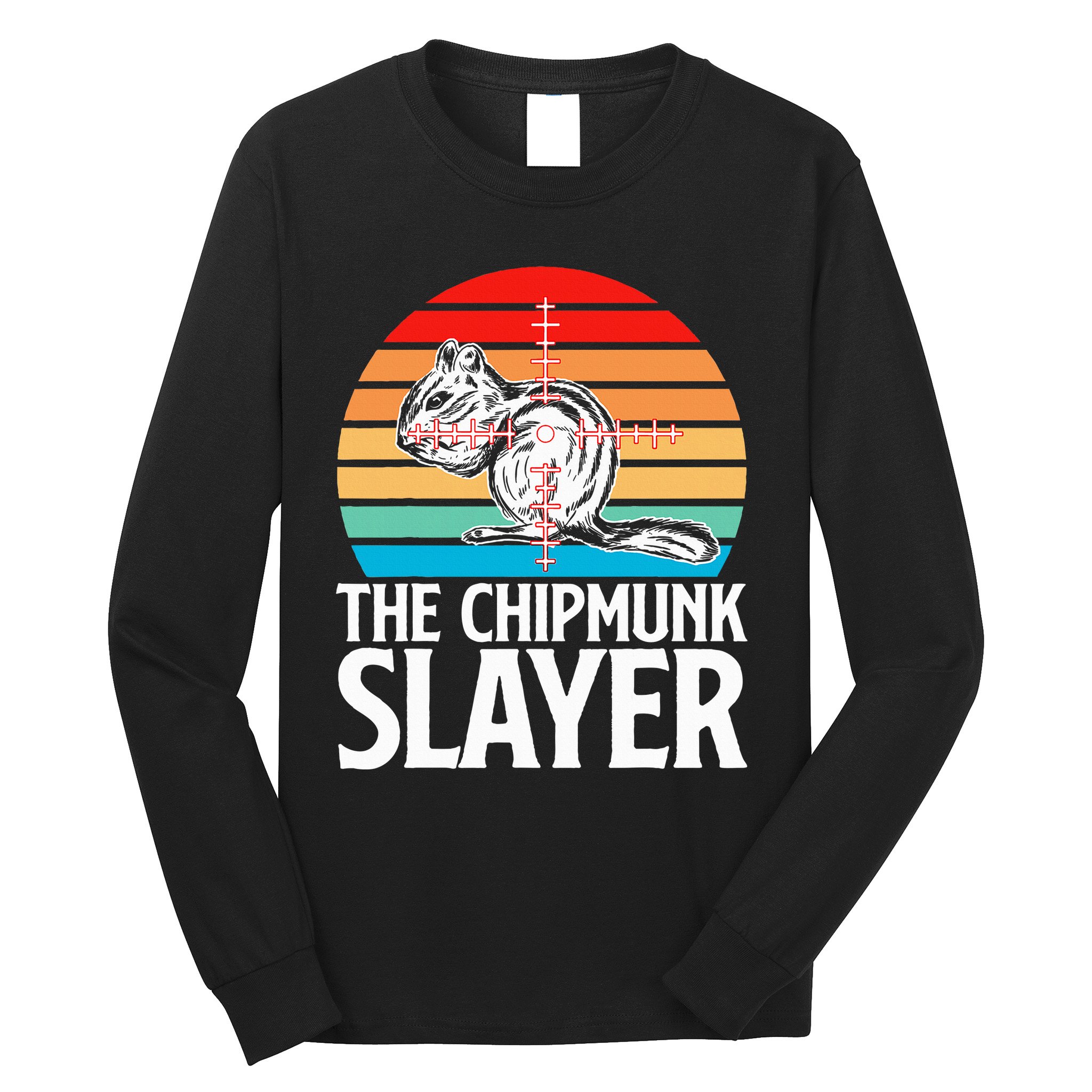 Chipmunk Hunting Retro Vintage The Chipmunk Long Sleeve Shirt