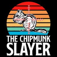 Chipmunk Hunting Retro Vintage The Chipmunk Button