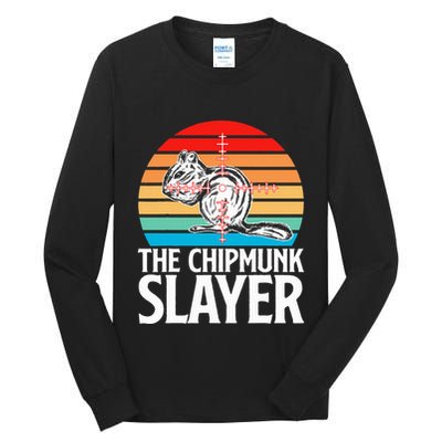 Chipmunk Hunting Retro Vintage The Chipmunk Tall Long Sleeve T-Shirt