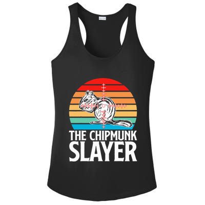 Chipmunk Hunting Retro Vintage The Chipmunk Ladies PosiCharge Competitor Racerback Tank
