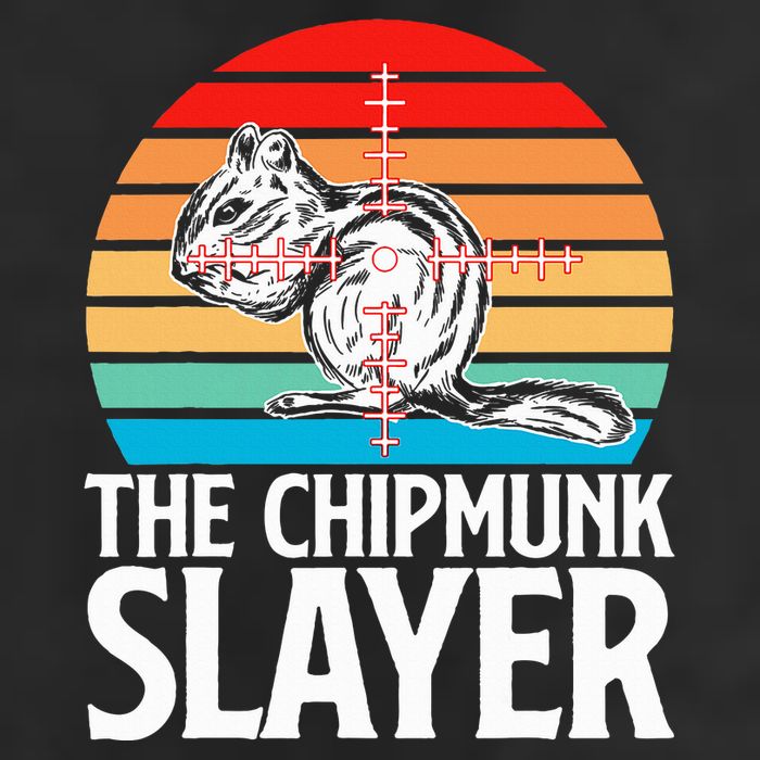 Chipmunk Hunting Retro Vintage The Chipmunk Golf Towel
