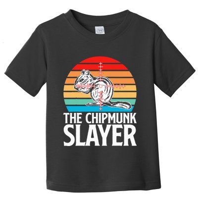 Chipmunk Hunting Retro Vintage The Chipmunk Toddler T-Shirt