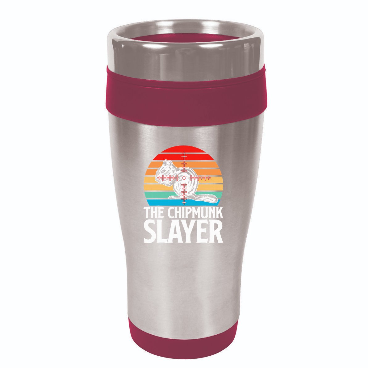 Chipmunk Hunting Retro Vintage The Chipmunk 16oz Travel Tumbler